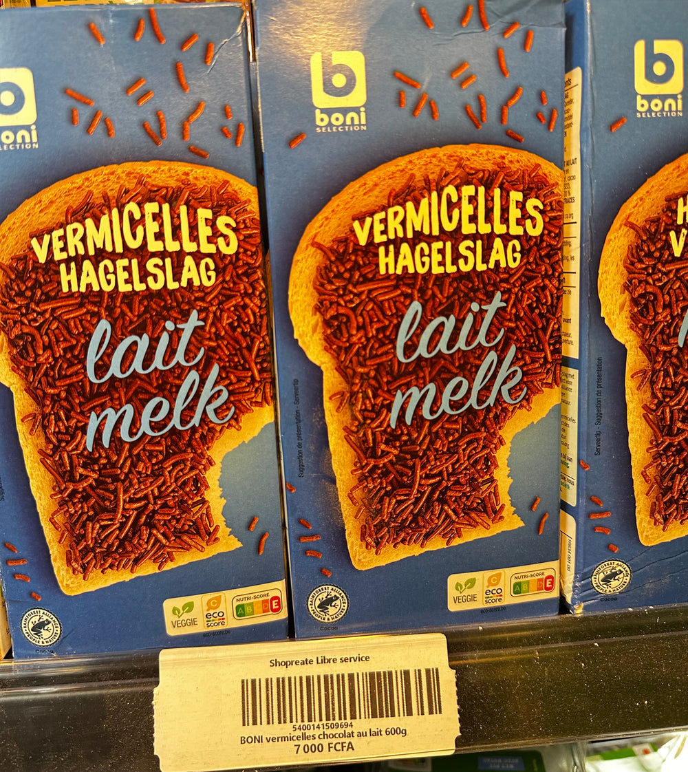 BONI vermicelles chocolat au lait 600g