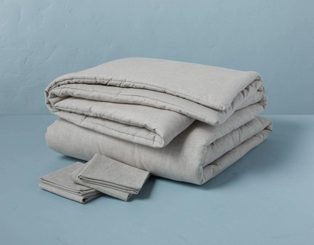 Linen Blend Comforter Set Hearth & Hand with Magnolia 3pcs