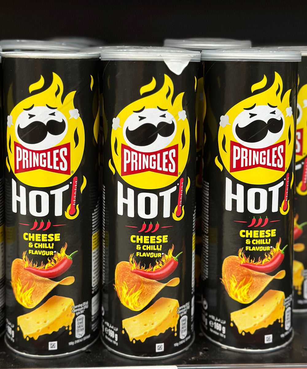 PRINGLES HOT CHEESE AND CHILI 160G