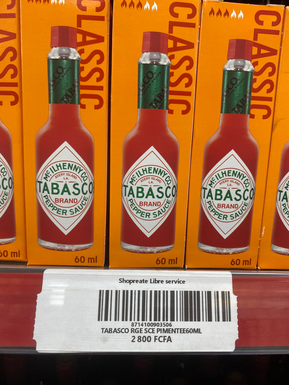 Tabasco RGE sce pimentée 60ML
