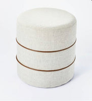 
              Catalina Mudcloth Round Ottoman - Threshold designed with Studio McGee
            