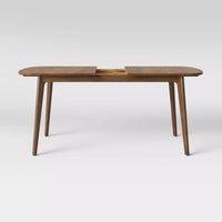 
              Astrid Mid-Century Drop Leaf Dining Table Brown - Threshold ( W182.88 cm x D91.44 cm x H76.20 cm
            