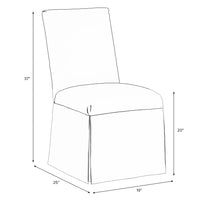 
              Logan Dining Chair Slipcover Anya Block Tan - Threshold: Floral Print, Cotton Upholstery, Rubberwood Frame
            