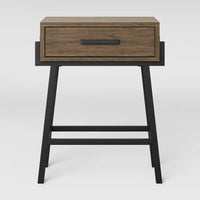 
              Corinna Angle Leg Side Table Wood - Threshold: Modern Rectangle Accent Table LPEU845887
            
