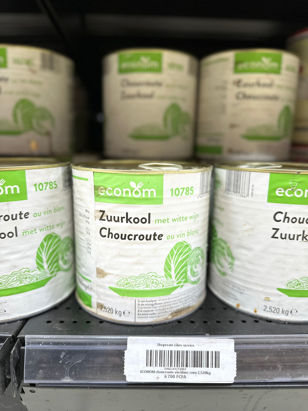 ECONOM choucroute au vin blanc cons 2,520kg