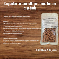 
              Cinnamon Detary Supplément 60 Capsules DLC: 30 Avril 2026
            