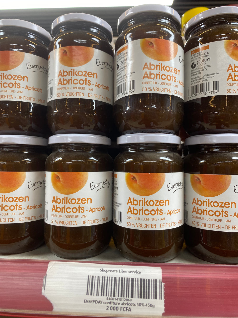 Abrikozen Abricots- Apricots Confiture - Jam 50% Vruchten - de fruits - Fuit