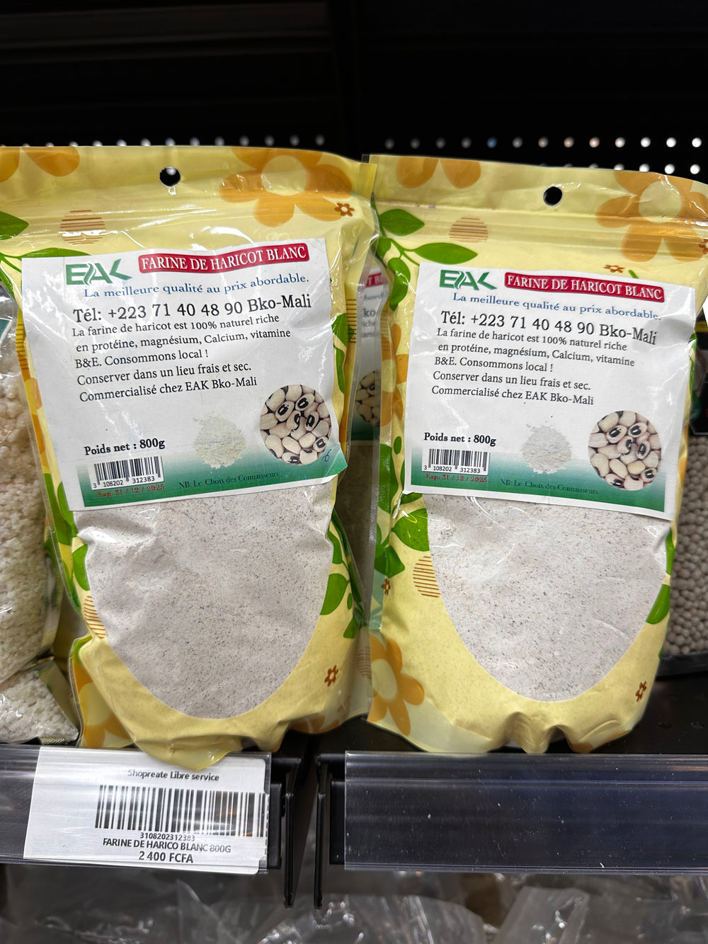 FARINE DE HARICOT BLANC 800G