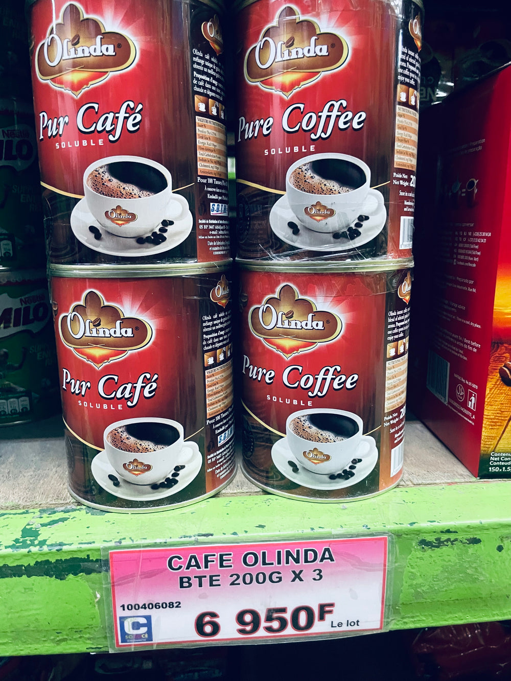 Café olinda pure coffee boite 200gx3