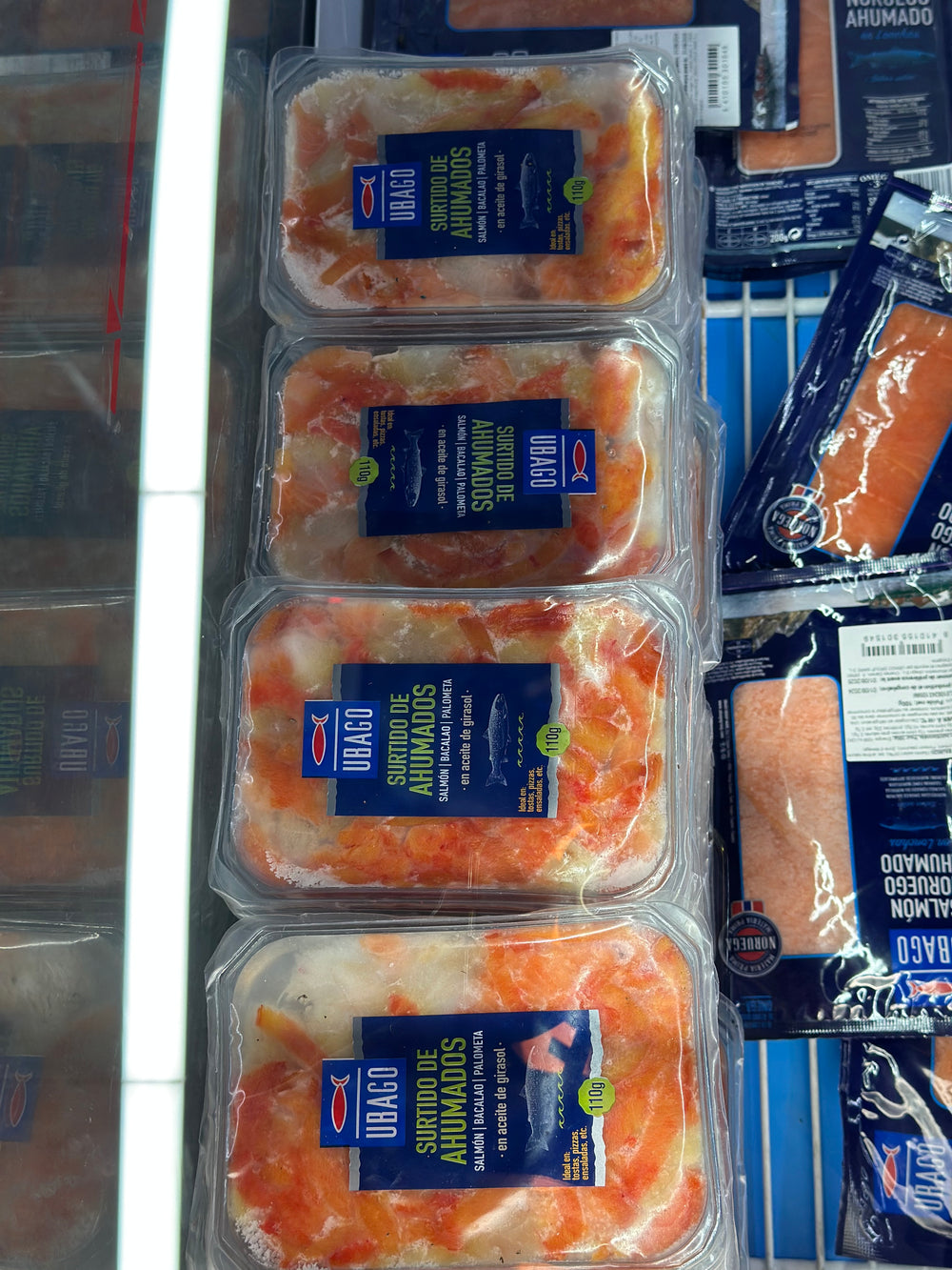 UBAGO - SALMON NORUEGO AHUMADOS 110G