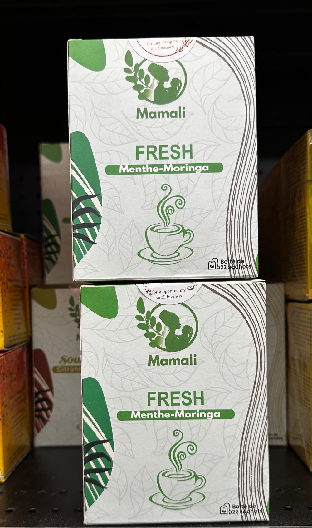 MAMALI FRESH MENTHE-MORINGA 22 SACHETS