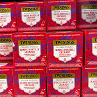 TWININGS OF LONDON FRAISE-MYRTILLE GRENADE 20 SACHETS 32G