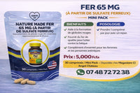 
              Nature Made Iron 65mg Tablets 30pcs DLC: 01/2028
            
