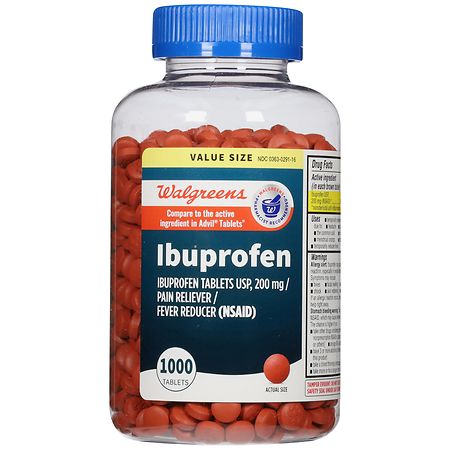 Walgreens Ibuprofen 200mg - 1000 tablets