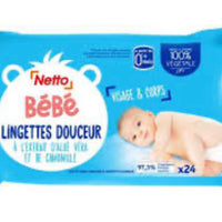 Lingettes Douceur aux extraits d’Aloe Vera et de coton