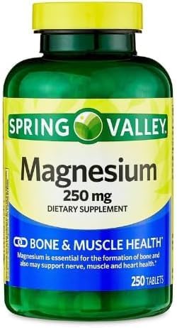Spring Valley Magnésium – 250 mg, 250 comprimés