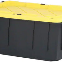 Member's Mark 27 Gallon Heavy-Duty Storage Tote, Black/Yellow, 1 unit
