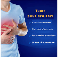 
              Bouchées à mâcher TUMS à croquer Comprimés antiacides pour soulager les brûlures d'estomac, 108 ct.
            
