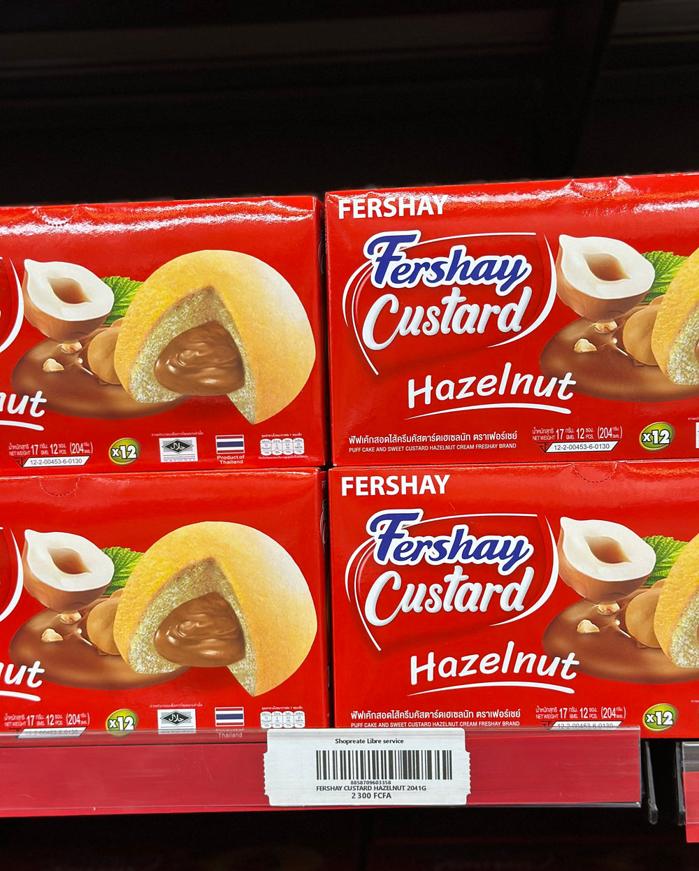 FERSHAY CUSTARD HAZELNUT 204G