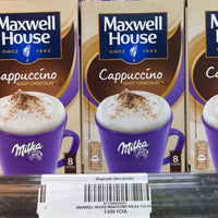 MAXWELL HOUSE Cappuccino Goût Chocolat X8