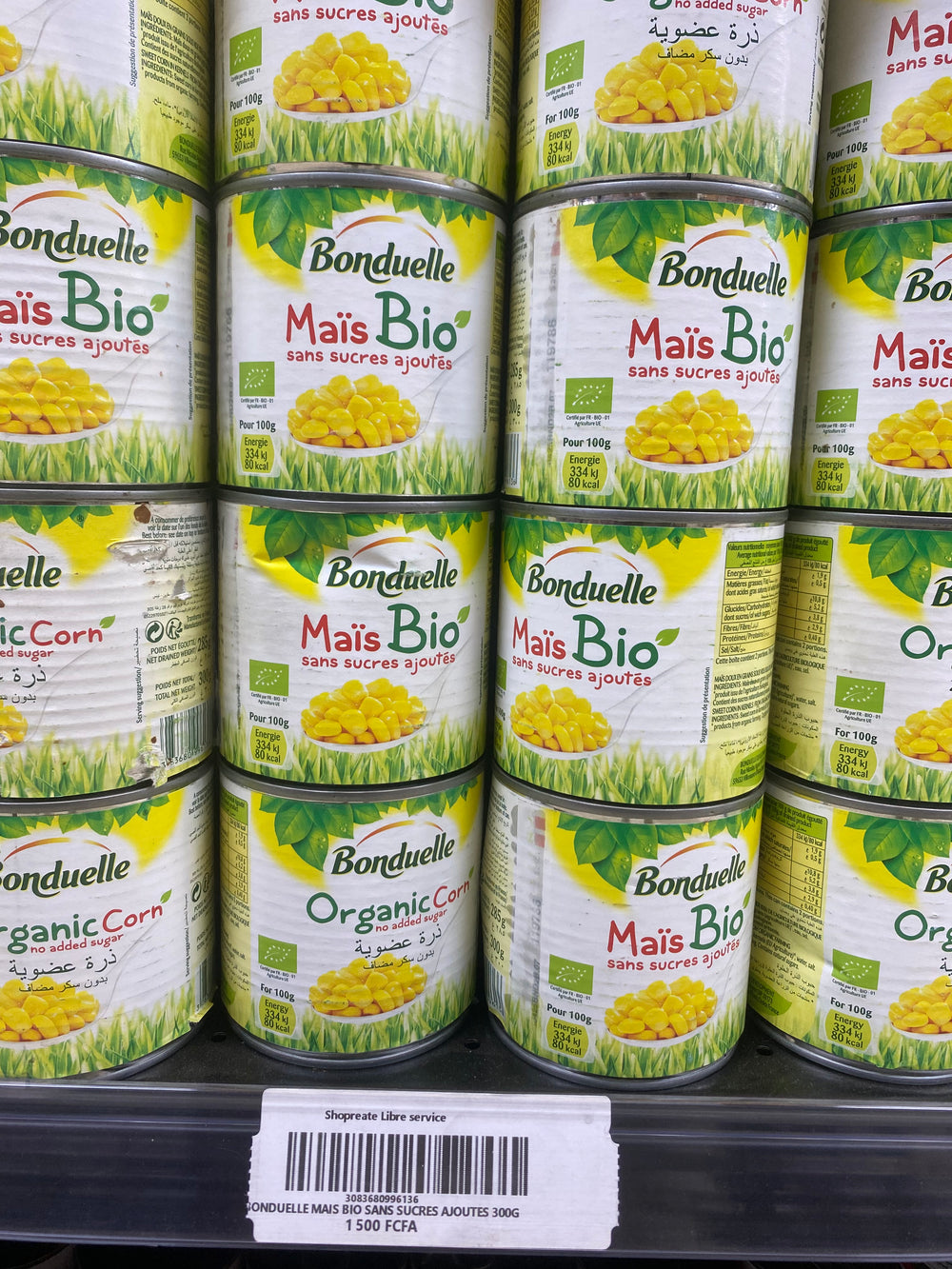 BONDUELLE MAIS BIO SANS SUCRE AJOUTÉS 300G