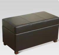 
              Essex Double Storage Ottoman Black - Threshold
            