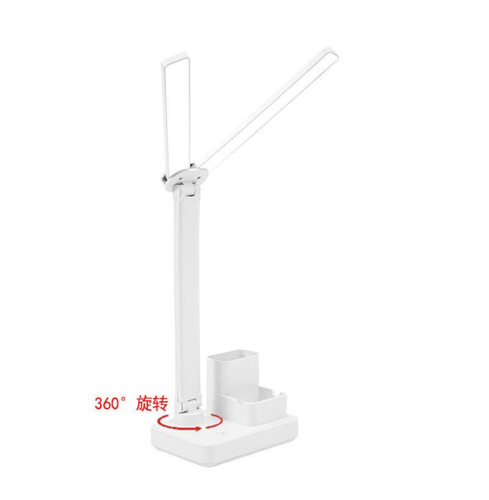 Lampe de bureau Led Double tête à Clip, lampe de Table d'étude, variateur tactile, veilleuse de lecture pour chambre d'étudiant
