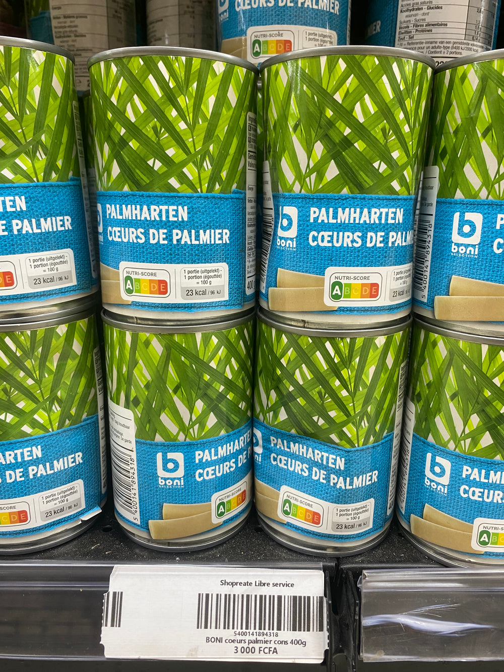 BONI coeurs palmier cons 400g