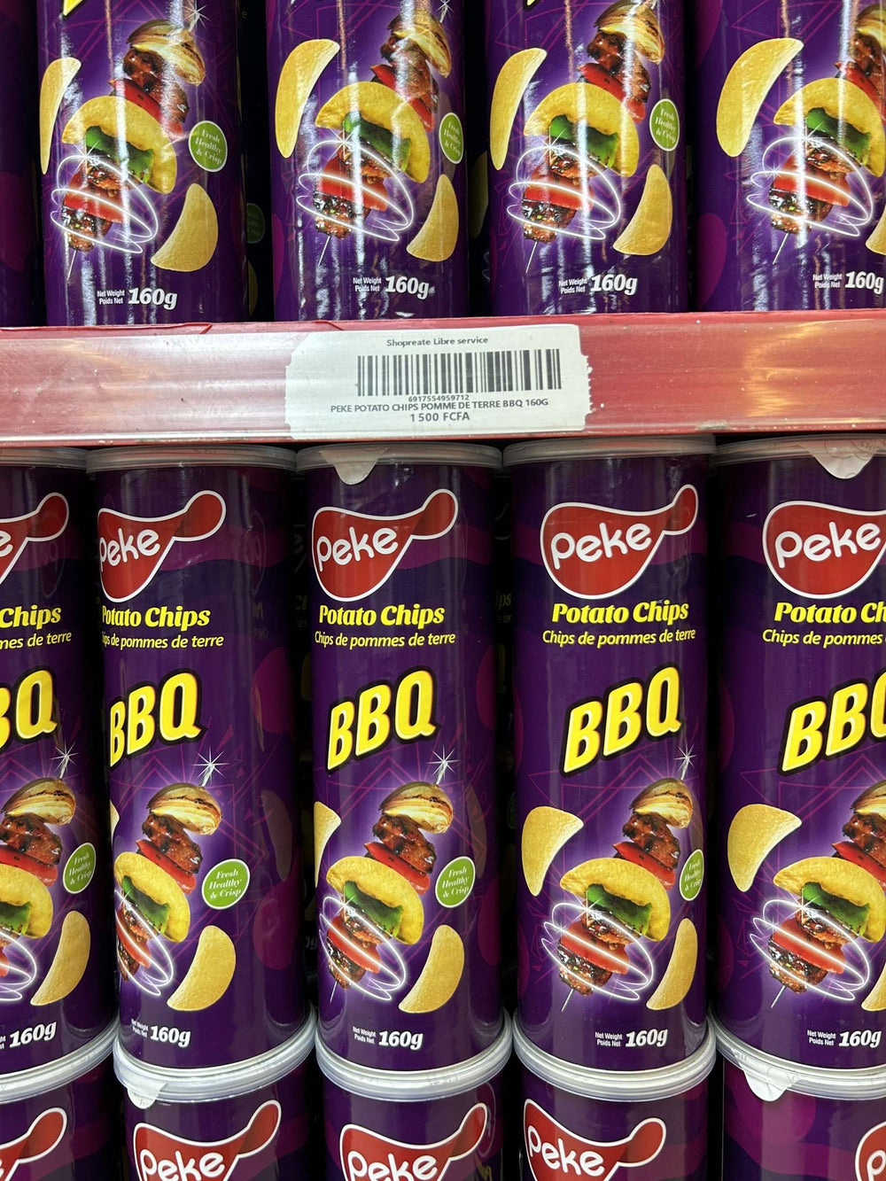 Peke Potato chips 160g BBQ