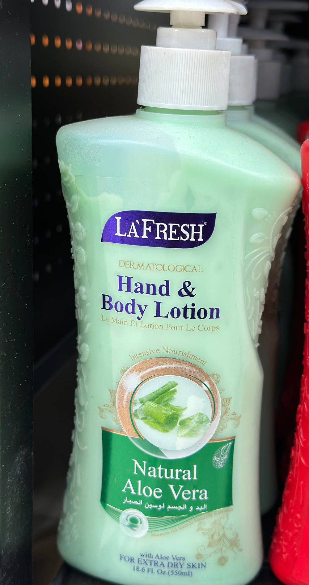 LA FRESH HAND & BODY LOTION NATURAL ALOE VERA 550ML