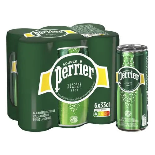 PERRIER Canette d'eau pétillante 33cL minérale Page : DLC: Mai25