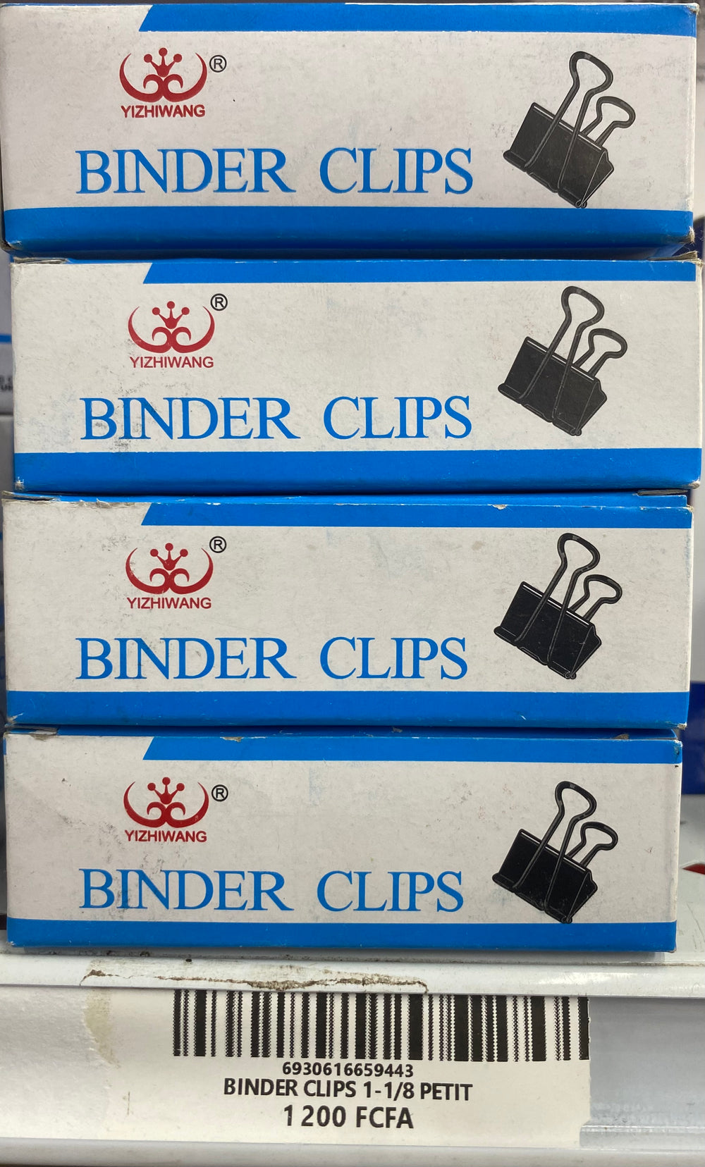 BINDER CLIPS 1-1/8 PETIT