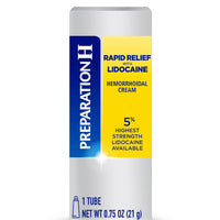 Preparation H Rapid Relief Hemorrhoid Cream With Lidocaine - 0.75 Oz Tube
