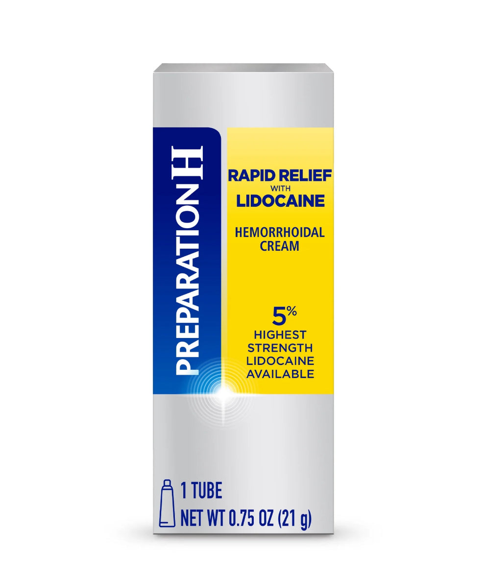Preparation H Rapid Relief Hemorrhoid Cream With Lidocaine - 0.75 Oz Tube