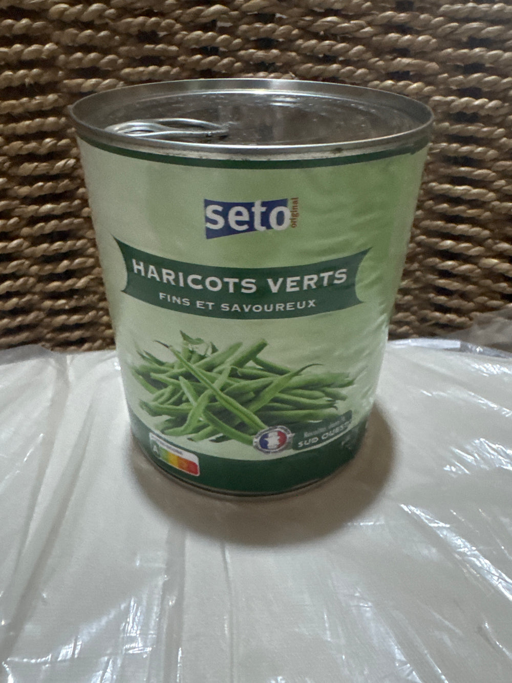 Haricots verts fins et savoureux (800g) DLC: Juillet28