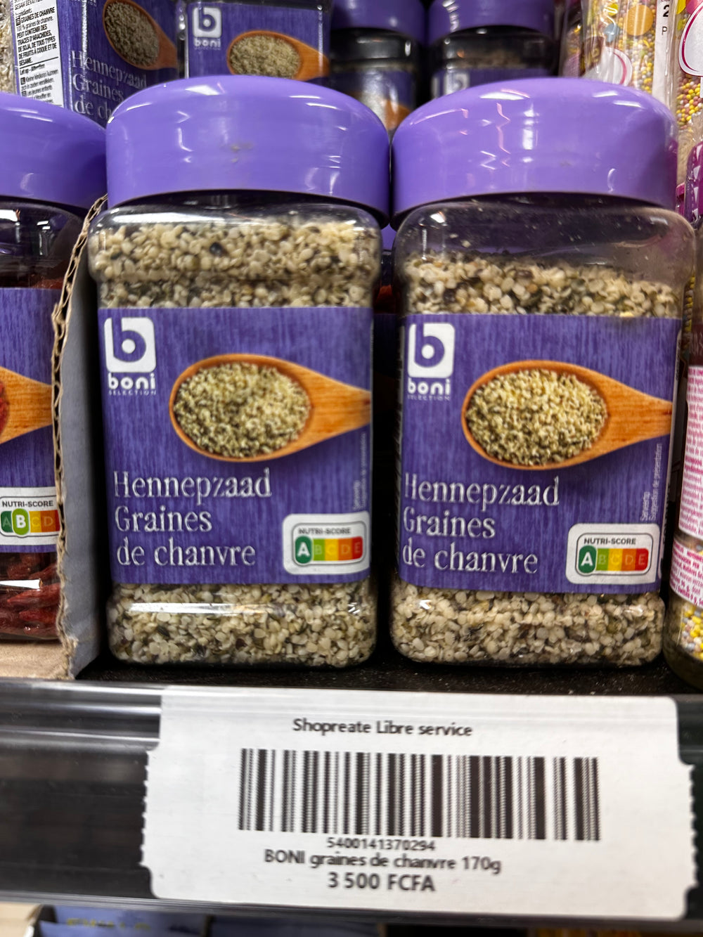 BONI Graines de Chanvre 170G