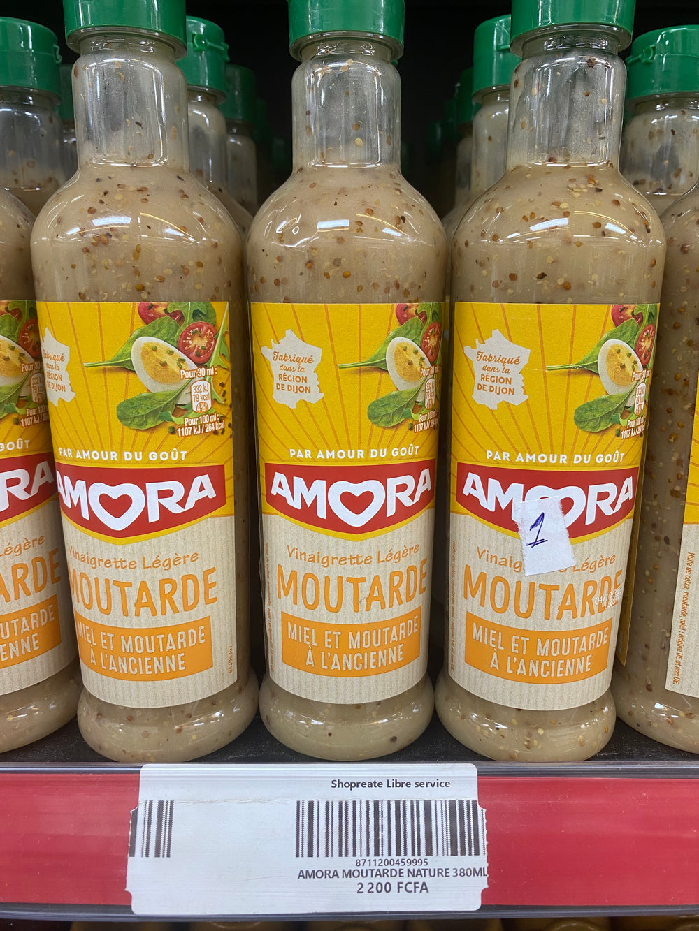 Amora Moutarde Nature 380ML