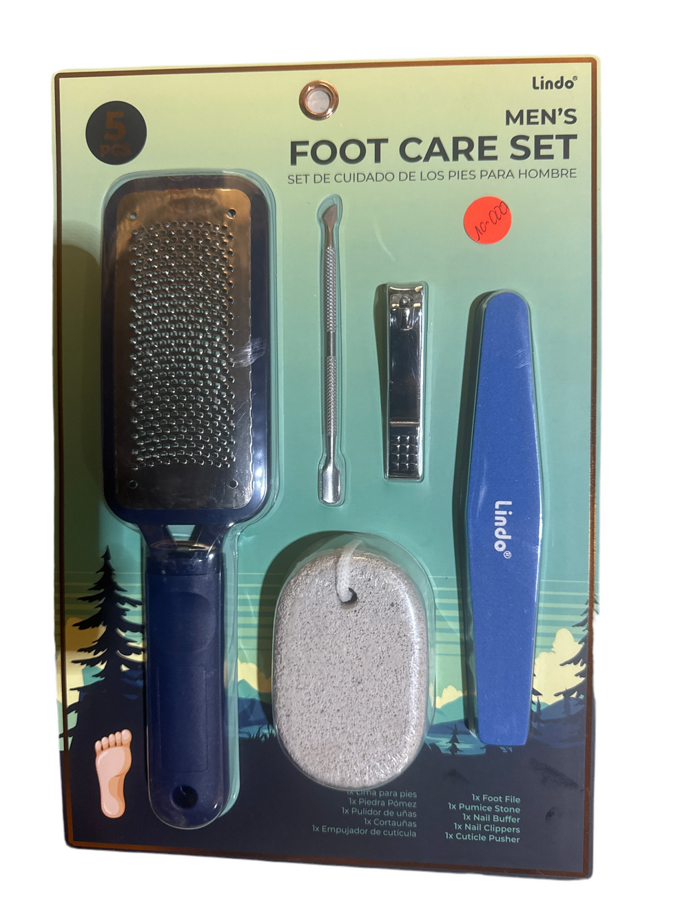 Lindo foot care set 5 pcs