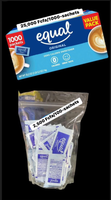 
              Equal Zero Calorie Sweetner - 2.5 Oz/ 1kg-50 Ct DLC: 02/2028 MCI
            