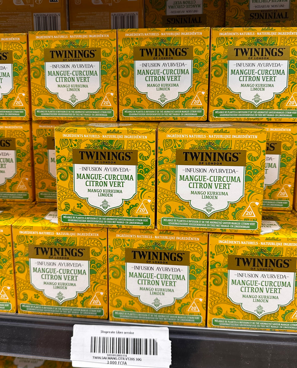 TWININGS OF LONDON MANGUE-CURCUMA CITRON VERT 20 SACHETS 30G