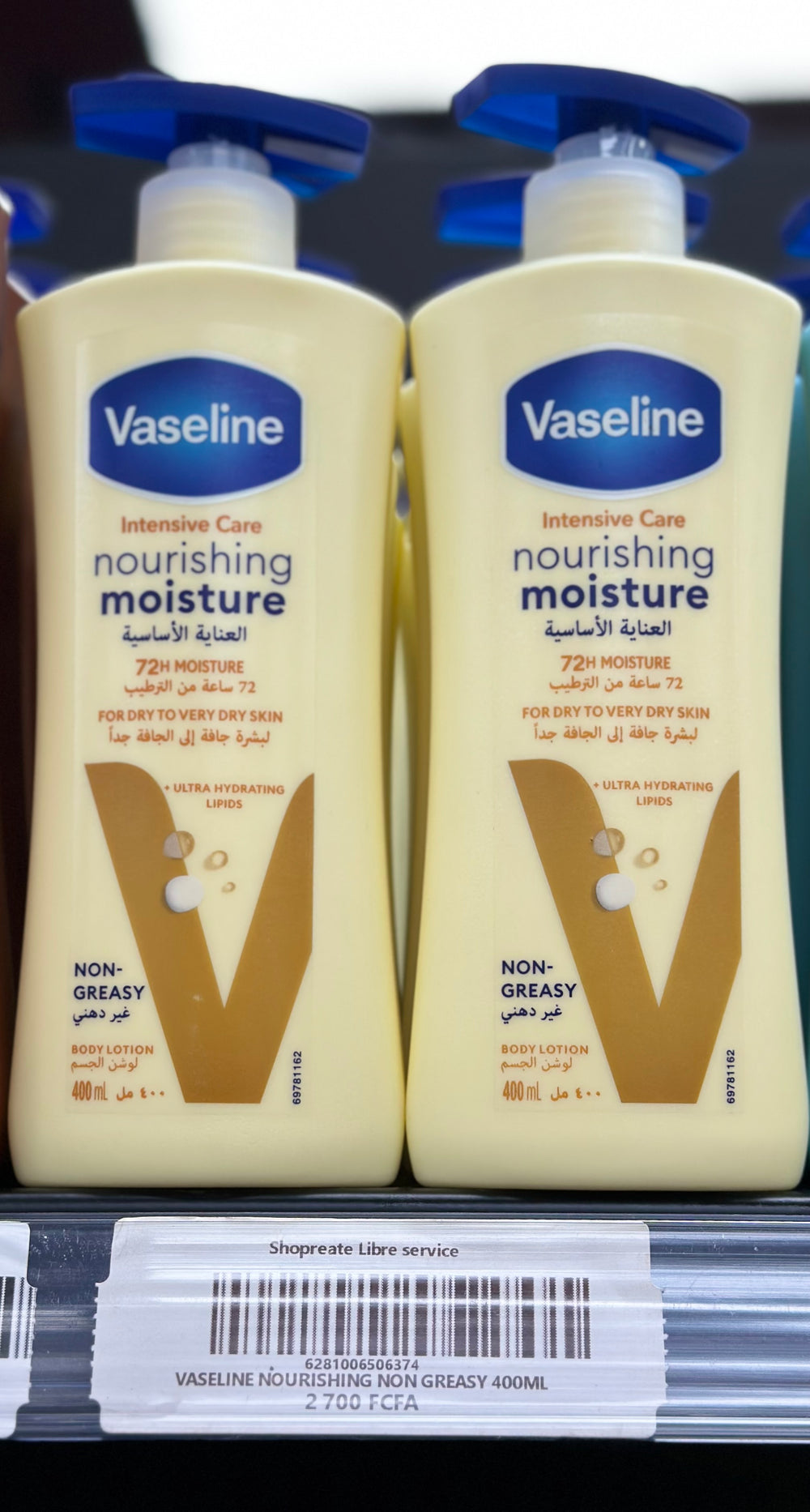VASELINE NOURISHING MOISTURE NON GREASY 400ML