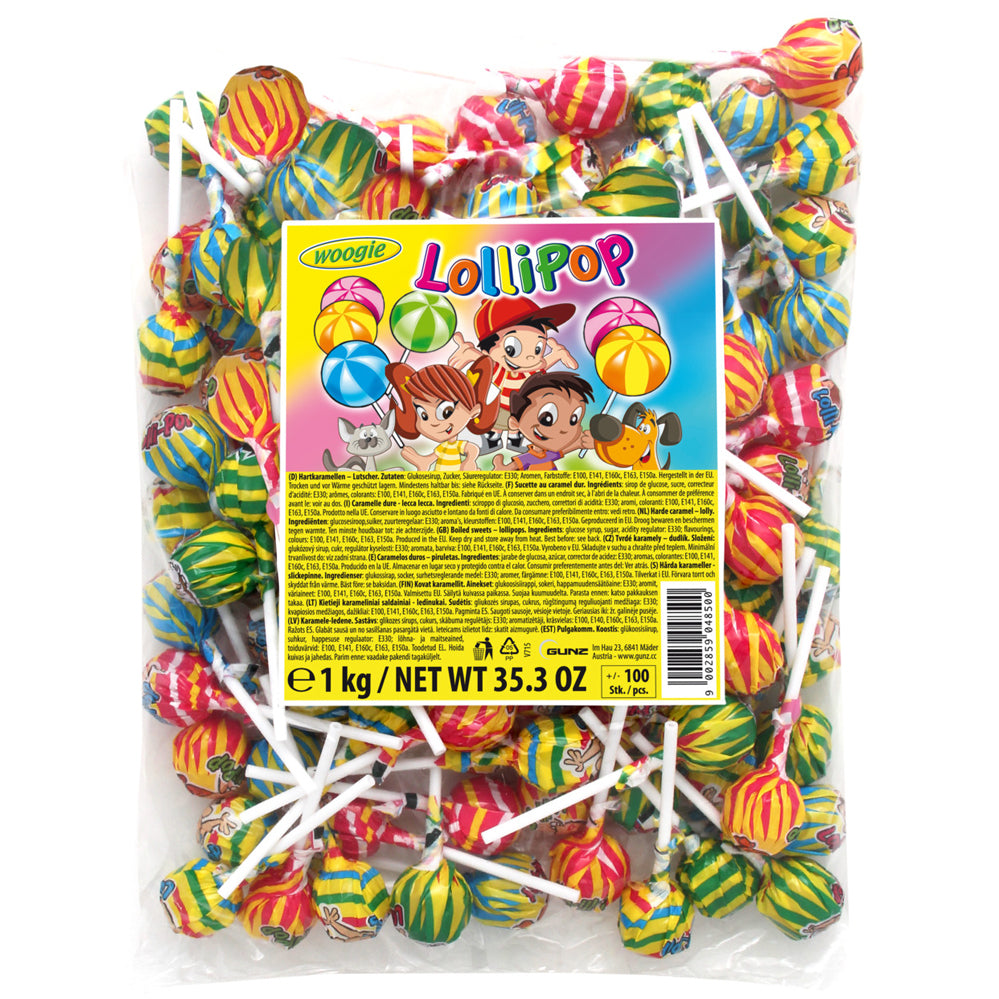 En paquet Woogie Lolly’s Mix 100 Stuks DLC: 31-JAN25
