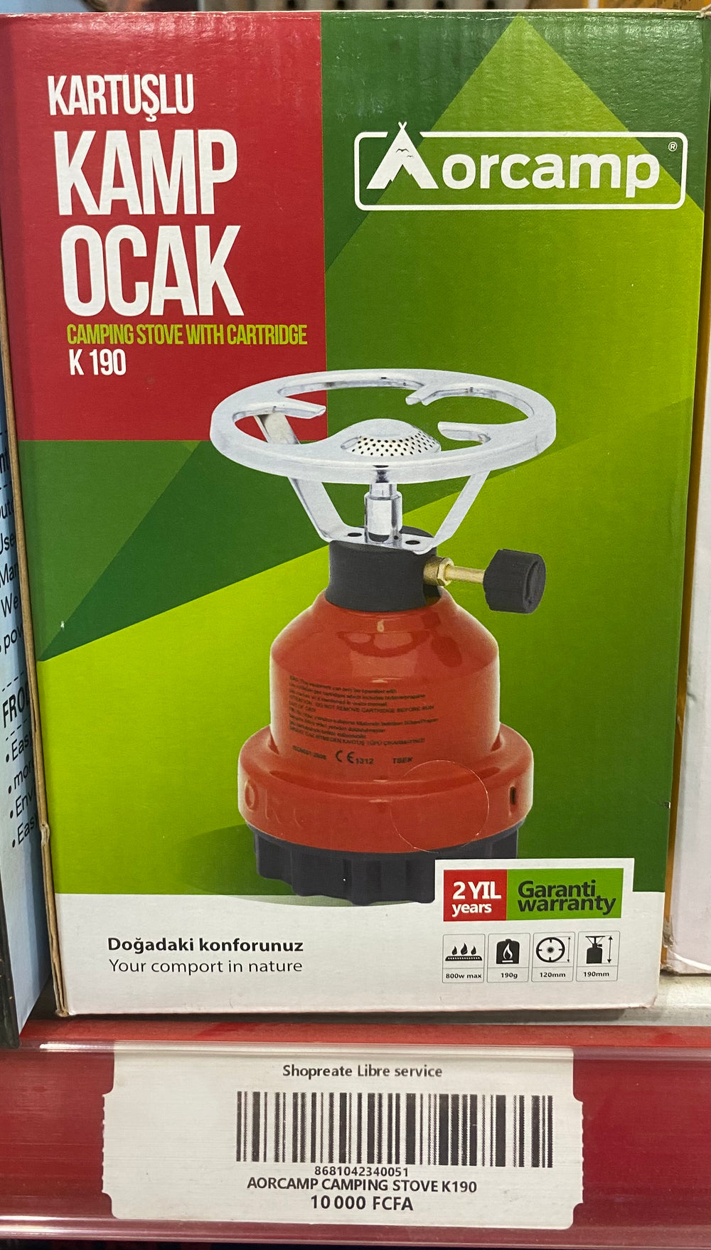 AORCAMP CAMPING STOVE J190