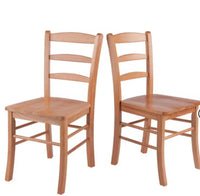 
              Hannah Dining Chair Wood/Light Oak - Winsome 2 pièces
            