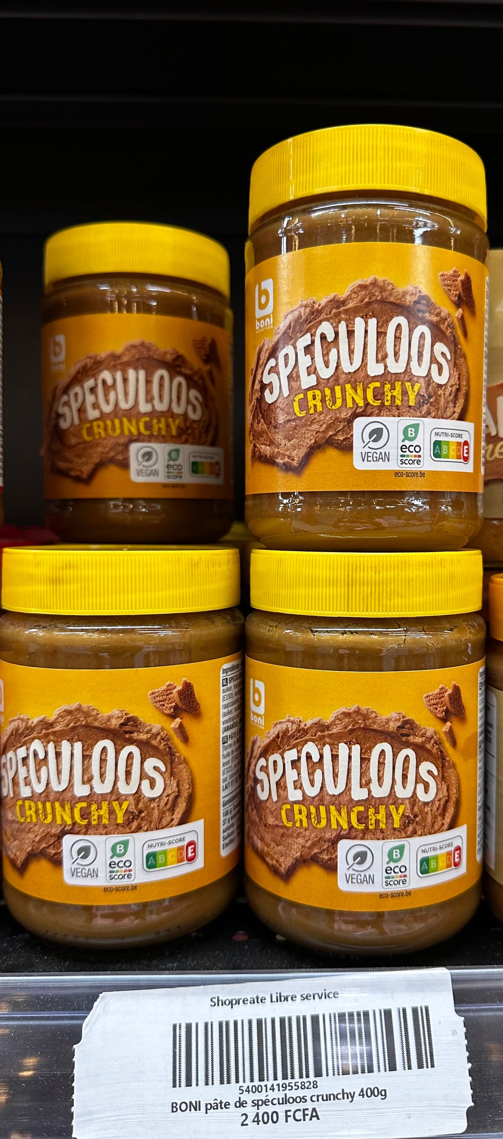 BONI pâte de spéculoos crunchy 400g