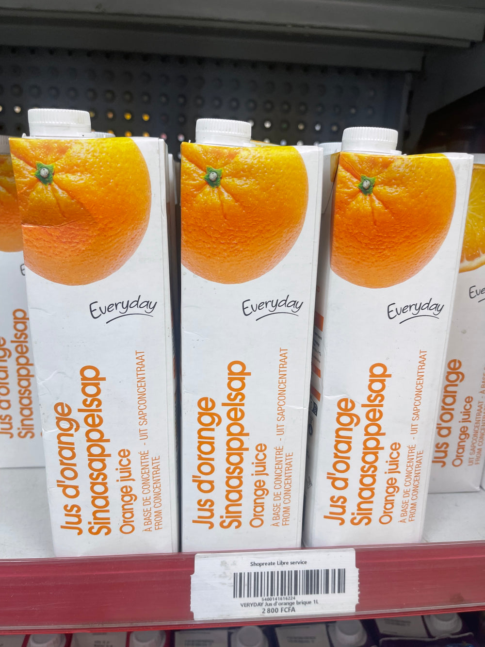 EVERYDAY Jus d'orange brique 1L