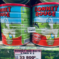 Bonnet rouge boite 2,5kg x 2