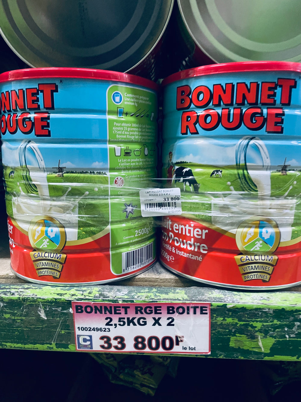 Bonnet rouge boite 2,5kg x 2