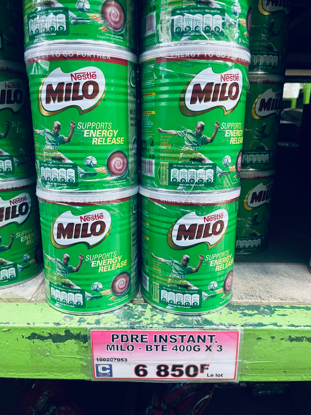 Poudre instant Milo boite 400g X3