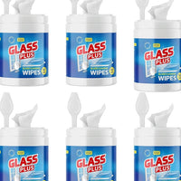Glass Plus - Glass, Window, and Mirror Cleaning Wipes (160 Ct Wipes - 6 Cannisters (960 Wipes))